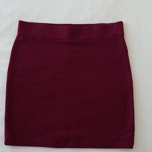 Dark purple mini skirt